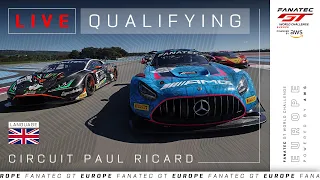 LIVE | Qualifying | Circuit Paul Ricard | 2024 Fanatec GT Europe (English)