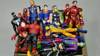 CAPTAIN AMERICA VS IRONMAN VS THOR VS HULK VS SPIDERMAN VS SUPERMAN SUPERHERO AVENGERS UNBOXING