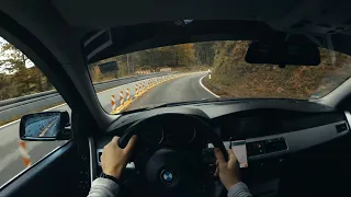 POV driving BMW e60 530i | On curvy roads to the Bavarian Maldives (Walchensee)