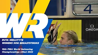 NEW WORLD RECORD 🚨🚨 | Women's 50m Breaststroke | 16th FINA World Swimming Championships 2022