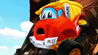 Chuck Races Down Trash Mountain 🚚 Tonka Chuck and Friends Cartoons for Kids