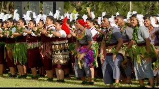 Tonga High School ~ Coronation Lakalaka Laione Traditional Dance Rehearsal ~ Kingdom of Tonga 2015