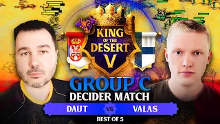 DAUT vs VALAS DECIDER King of the Desert 5 for R16 Spot #ageofempires2