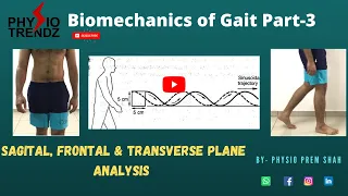 Walking Gait Analysis, In Sagital, Frontal and Transverse plane ||Gait Biomechanics