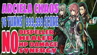 DFFOO GL - Arciela Event Swordmaiden Chaos (76 turns | 999,999 score)