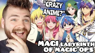 First Time Reacting to "MAGI The Labyrinth of Magic Openings (1-4)" | NEW ANIME FAN! REACTION!