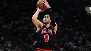 Zach LaVine making tough mid range jumpers for 10 minutes straight (2021-22)