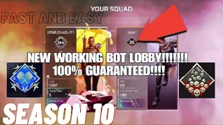 APEX LEGENDS BOT LOBBY GLITCH!!! FAST AND EASY!!! SEASON 10 *LEGIT*