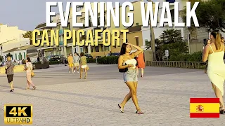 Evening Walk Mallorca - Can Picafort - Spain 4K 💛 Walking Tour June 2023🧡