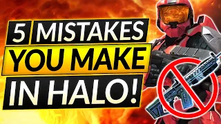 5 Most Common Mistakes EVERYONE MAKES in Halo Infinite - Rank Up FAST Guide