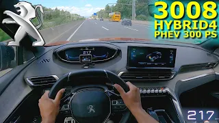 2022 Peugeot 3008 GT HYBRID4 300 PS HIGH SPEED AUTOBAHN DRIVE POV