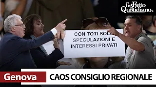 Genova, nervosismo e contestazioni in consiglio regionale. Opposizioni e cittadini all'attacco