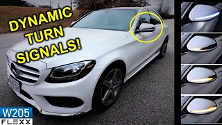 Installing Dynamic Turn Signal Mirror lights on a Mercedes W205 C-Class