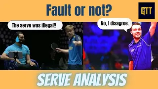 table tennis - illegal service? Who is right and who is wrong? - Serve Analysis