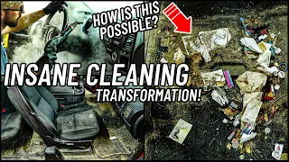 Deep Cleaning The Most Insanely Nasty Car Ever! Car Detailing Restoration