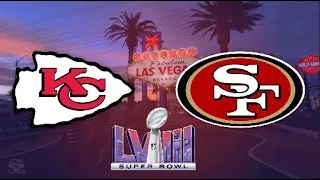 Kansas City Chiefs vs San Francisco 49ers • SUPER BOWL 2024, Screensaver, Background, loop. (1 Hour)