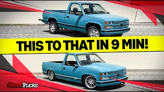 FULL BUILD 1988 Chevy OBS C1500 in just 9 minutes!