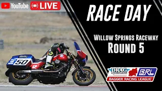 2023 Bagger Racing League Round 5 - Willow Springs Raceway - Full Live Broadcast