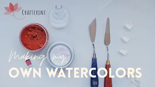 Making my own Watercolors [ASMR] | Make Paints with Me