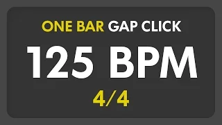 125 BPM - Gap Click - 1 Bar (4/4)