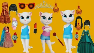 Chinky Minky Pinky Makeup Comedy ki Video | talking Tom makeup comedy video 💅💃🥰💄💄💅