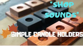 Easy Wooden Candle Holders| Beginners Woodworking
