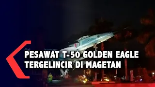 Pesawat Tempur T-50 Golden Eagle Tergelincir di Lanud Iswahyudi.