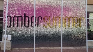 Shimmerwalls - Amber Summer sequin wall installation