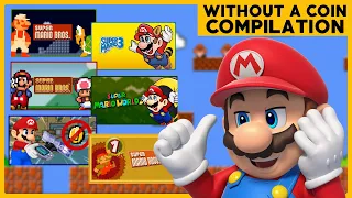 All Classic Mario WITHOUT A COIN Compilation!