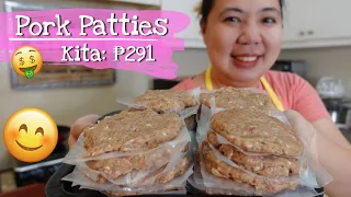 Pork BURGER PATTY Recipe pang Negosyo with Costing