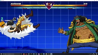 One Piece Mugen black beard moveset