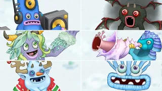 Cold Island - All Monsters Sounds and Animations | My Singing Monsters