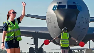 C-5M Super Galaxy, C-17 Globemaster III and KC-135 Stratotanker Arrive in Australia
