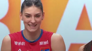 Tijana Boskovic | Great Smile | 2018.10.20 FIVB World Championship Final | Serbia vs Italy (24-1)
