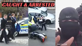 (NEW) delivery rider catches TWO MOPED THIEVES in London