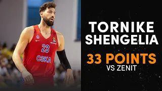 Tornike Shengelia Puts On A Clinic Against Zenit: CAREER-HIGH 33 Points