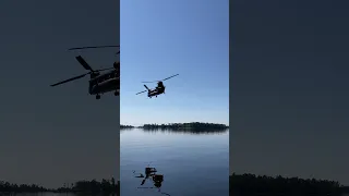 Chinook fly by