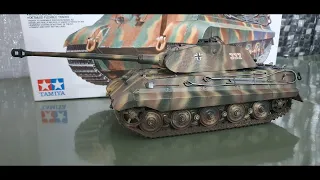Модель танка "Королевский тигр" с башней Порше 1/35. Tamiya. Финал. Обзор готовой модели