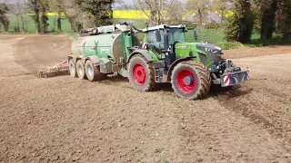 Un monstre de puissance sur les terres costarmoricaine 😍/Fendt 942 à l'épandage de lisier 2021😎