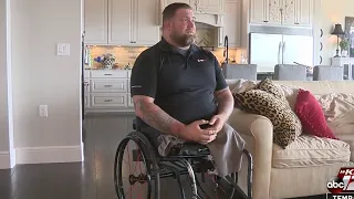 Air Force veteran reunited with custom wheelchair