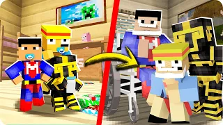 MINECRAFT PERO SOMOS BEBÉS Y ENVEJECEMOS EN EL FUTURO 😱👶🏻