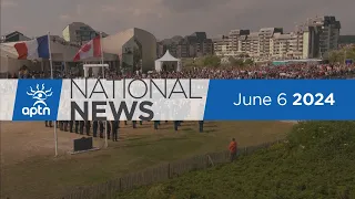 APTN National News June 6, 2024 – 80th anniversary of D-Day, Ribbon skirt racism