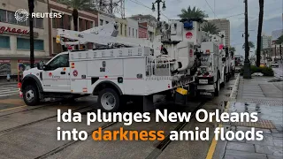 Ida plunges New Orleans into darkness amid floods