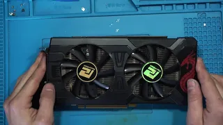 Ремонт RX 570 "КЗ по памяти не приговор"