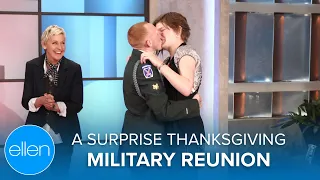 A Surprise Holiday Military Reunion