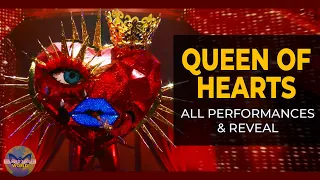 Queen Of Hearts (Jewel) | All Performances & Reveal | The Maksed Singer US Winner