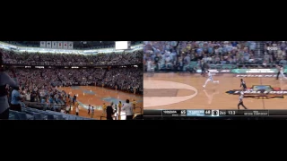 UNC Gonzaga Dean Dome Simulcast