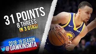 Stephen Curry Full Highlights 2019 01 15 Warriors vs Nuggets   31 Pts 8 Threes!  FreeDawkins