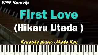 Utada Hikaru - First Love Karaoke Piano (Male Version)