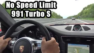 780HP Porsche 991 Turbo S PP-Performance - Autobahn, Revs, Accelerations!